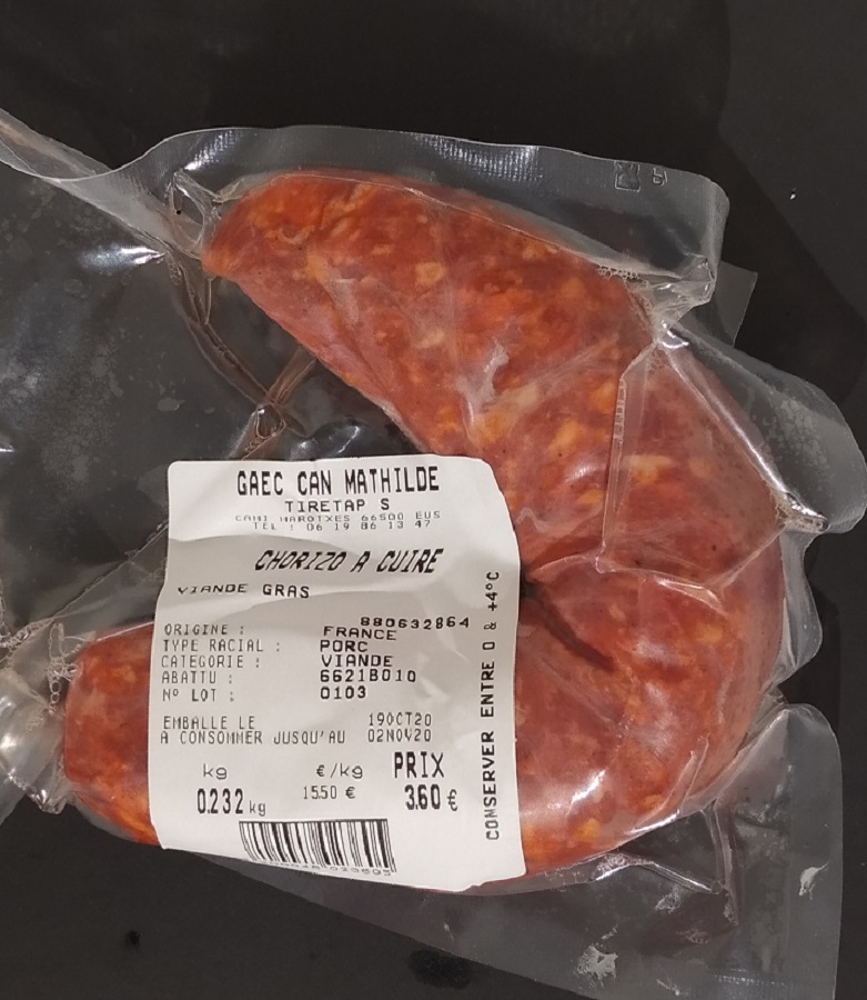 CHORIZO A CUIRE