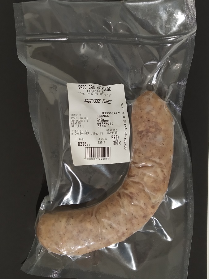 SAUCISSE FUMEE DE PORC