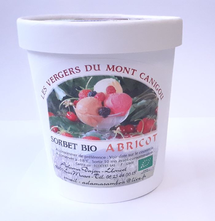 SORBET ABRICOT BIO 500ML