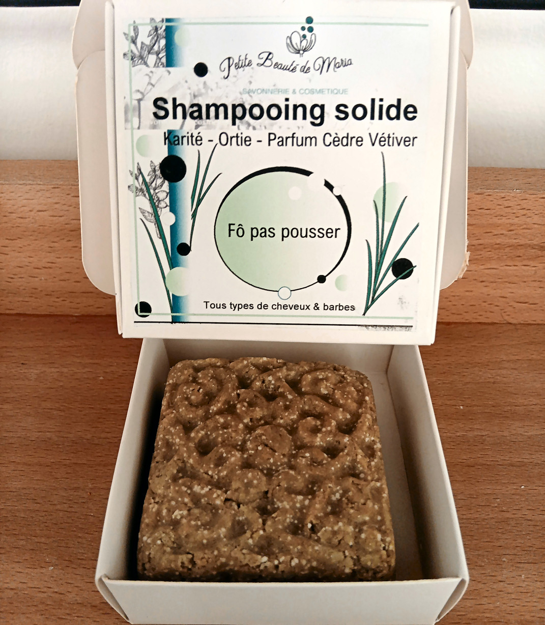 SHAMPOOING SOLIDE FO PAS POUSSER 90GR